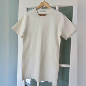 Abercrombie & Fitch Cream Knit Short-Sleeve Dress